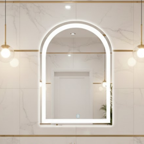 Espelho Led 3 cores janelinha Luz Frontal Botão Touch Luz Ajustável Dimerizável espelho led 3 cores janelinha botão touch luz ajustável dimerizável oval capsula (cópia)